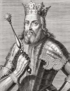 Roi Afonso IV du Portugal. Portrait. - Unknown artist