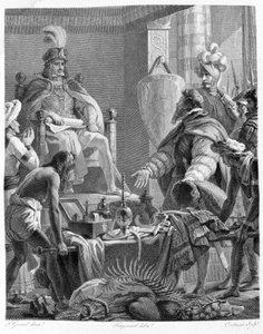Le roi Manuel Ier le Grand (1469 - 1521) reçoit Vasco de Gama - Unknown artist