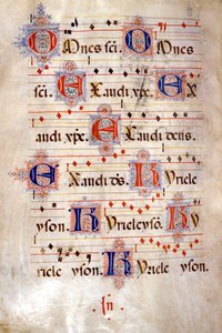 Kyrie du Chœur de Crescenzago, fin du 15ème siècle. Bibliothèque de Sant
