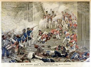 La prise des Tuileries le 10 août 1792 - dans « Le Petit Journal », avril 1892 - Unknown artist