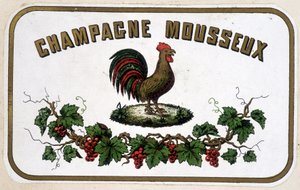 Étiquette « Champagne Mousseux ». s.d.