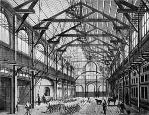 Le Grand Gymnase de la rue des martyrs - gravure