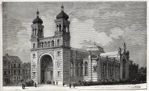 Le Palais Rameau (1878-1881) à Lille - gravure de 1884 - Unknown artist