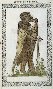 Le moine debout - dans "Habits et effigies" par Jean Sulperius