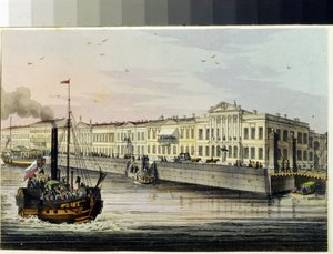Le quai des anglais à Saint Petersbourg - Unknown artist