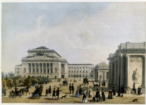 Le theatre Alexandrinski a Saint Petersbourg - Unknown artist