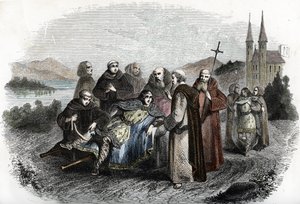 Légende des énervés de Jumièges : les deux fils du roi mérovingien Clovis II, punis pour s