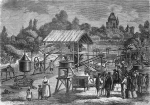 Les machines agricoles de M. Joseph Pinet Jr., constructeur à Abilly (Indre-et-Loire) en 1865. - Unknown artist