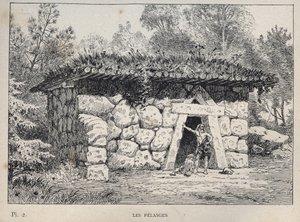 Les Pélasges - gravure de 1889 dans « Histoire de l