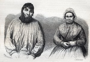 Les époux Dumollard (Martin Dumollard (1810-1862) et sa femme complice Marie Anne Martinet (1814-1875) - Unknown artist