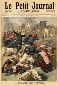 Lieutenant-colonel Joseph Joffre (1852-1931), commandant des forces françaises au Soudan (Soudan français, actuel Mali), a soumis le 23 mars 1894, les tribus touareg "Tengereguif" entre les lacs de Goro et Fati - Lieutenant-colonel Joseph Joffre - Unknown artist