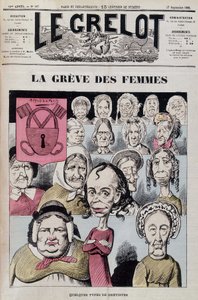 Louise Michel menant une grève de femmes - Unknown artist