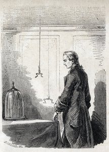 Luigi Galvani provoque des contractions de grenouille par l