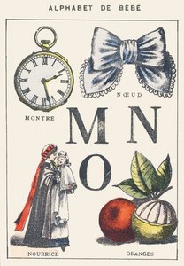 M N O : montre, nœud, infirmière, oranges - Unknown artist