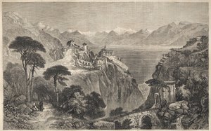 Madonna del Sasso, Suisse - Le Couvent de Notre-Dame du Sasso - près de Locarno sur le lac Majeur - Canton du Tessin en Suisse - 1861 - Unknown artist