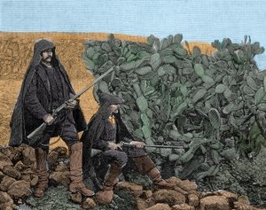 Mafia (Cosa nostra) en Sicile : picciotti jeunes membres de la mafia, fin du 19ème siècle - Unknown artist