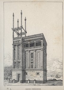 Maison phénicienne - (Maison phénicienne, Exposition universelle, Paris) - Unknown artist
