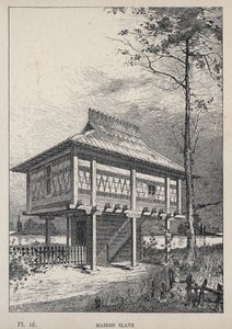 Maison Slave - gravure de 1889 dans « Histoire de l