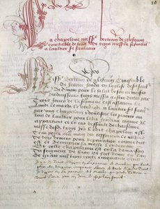 Manuscrit relatif à Du Guesclin (Duguesclin) Bibliothèque Municipale de Dinan - Unknown artist