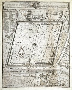 Plan du lazaret de Milan pendant la Grande Peste de Milan en 1630 - Unknown artist