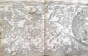 Carte de Palestine - dans « Les Saintes Pérégrinations » par Bernard de Breydenbach - Unknown artist