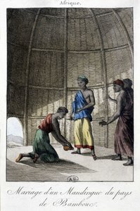 Mariage chez les Mandingues (Mali?), Afrique (gravure) - Unknown artist