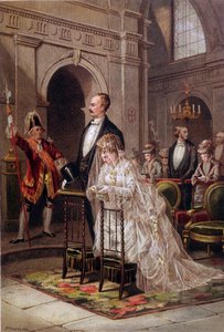 Mariée recevant le sacrement à l