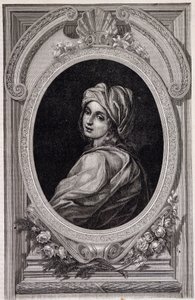 Portrait en médaillon de la Papesse Jeanne - dans « Histoire des papes » par Maurice Lachatre - Unknown artist