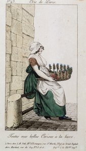 Marchand de cerises - dans "Cris de Paris", début 19e siècle