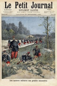 Cyclistes militaires aux grandes manœuvres