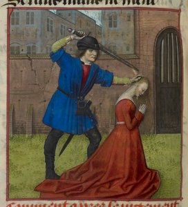 Miniature de Virginius décapitant sa fille Virginia, du 