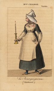 Mlle Fanny Chalboz en La Bourguignonne dans la pièce Cuisinières de Nicholas Brazier au Théâtre des Variétés - Unknown artist