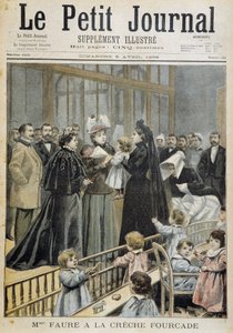 Mme Faure à la pépinière Fourcade - dans "Le Petit Journal" du 05/04/1896 - Unknown artist