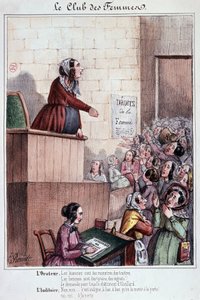 Club des femmes de la rue Mouffetard pendant la Révolution de 1848