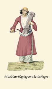 Musicien jouant du Saringee