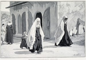 Femmes musulmanes en Bosnie. Dans Tour du monde 1/1896 - Unknown artist