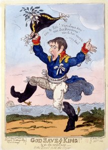 Napoléon 1er chantant « Vive le roi » pour l