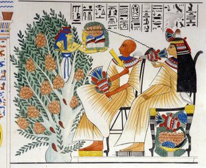 Nephtys, déesse égyptienne, surgit de l