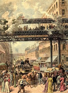 Rue de New York. Dans "Les Peuples de la Terre" 1890