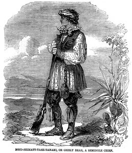 Noo-Shimatt-Tash-Tanaki, ou ours gris, un chef séminole - Unknown artist