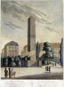 Obélisque devant le château de Weimar - Unknown artist