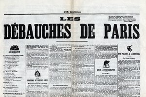 Un des journaux "Les débauches de Paris", fin du XIXe siècle - Unknown artist