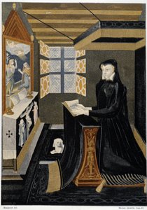 Oratoire de la reine Catherine de Médicis (Caterina de Medici) (Reine en prière) - basé sur un émail du XVIe siècle, musée de Cluny - Unknown artist