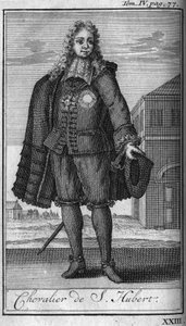 Ordres de Chevalerie. Chevalier de Saint Hubert au Duché de Juliers au 15ème siècle. Tiré de l