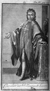 Ordres de Chevalerie. Chevalier de Saint-Maurice et Lazare en Savoie au 16ème siècle. Dans « Histoire des ordres militaires ou chevaliers, des milices séculières et régulières des deux sexes, qui ont été établies jusqu