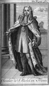 Chevalier de Saint Michel en France au XVe siècle. Dans "Histoire des ordres militaires ou chevaliers, des milices séculières et régulières des deux sexes, qui ont été établies jusqu