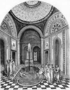 Bains orientaux à Bude, Hongrie : la salle des Roses. - Unknown artist