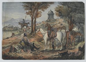 Piquet extérieur, Maynes Horse, Central India Horse - Unknown artist