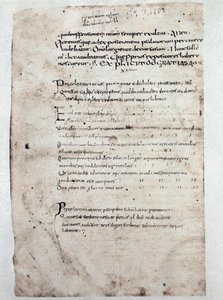 Page de Commentaires sur les Psaumes par Cassiodore (manuscrit, 9ème siècle)