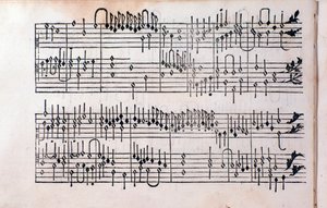 Page de Tablature, livre 1 par Girolamo Cavazzoni - Unknown artist